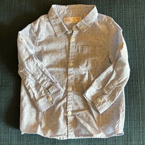Baby Boy Zara button down shirt. Size 12-18 months.